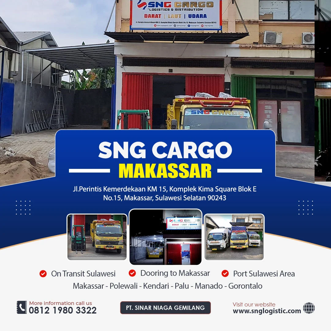 SNG Logistic Kini Hadir di Kota Makassar!
